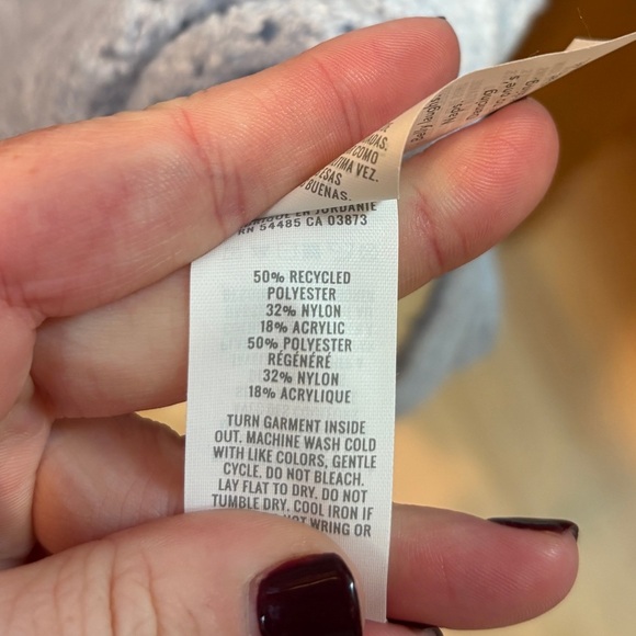 Aerie Chunky V Neck Sweater Oversized Slouchy Light Blue Size Small - Picture 12 of 13